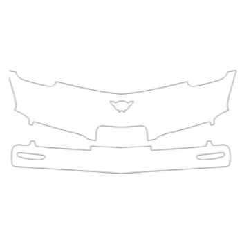 PAINT PROTECTION KIT - 2004 CHEVROLET CORVETTE Z06 BUMPER KIT - PRECUT PPF CLEAR BRA WRAP