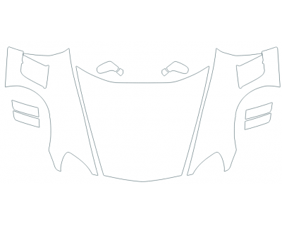 PAINT PROTECTION KIT - 2013 CHEVROLET CORVETTE GRAND SPORT  FULL HOOD FENDERS MIRRORS - PRECUT PPF CLEAR BRA WRAP