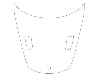 PAINT PROTECTION KIT - 2023 PORSCHE 718 CAYMAN GT4 RS FULL HOOD (NO WRAPPED EDGES) - PRECUT PPF CLEAR BRA WRAP