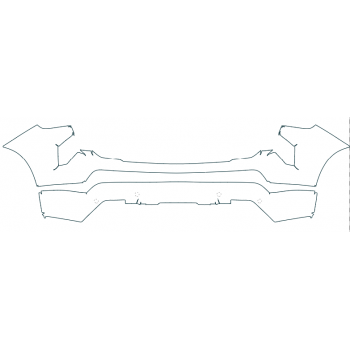 PAINT PROTECTION KIT - 2022 CHEVROLET SILVERADO 1500 RST BUMPER - PRECUT PPF CLEAR BRA WRAP