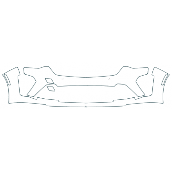 PAINT PROTECTION KIT - 2025 CADILLAC CT4 V-SERIES BLACKWING BUMPER (NO CARBON FIBER) - PRECUT PPF CLEAR BRA WRAP