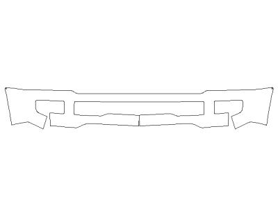 PAINT PROTECTION KIT - 2022 FORD F-250/350 SUPER DUTY LARIAT Bumper - PRECUT PPF CLEAR BRA WRAP