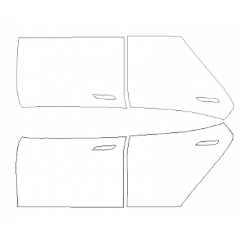 2020 TESLA MODEL S Full Doors (wrapped edge on open side) - INVISIBLEMASK  - 3M PAINT PROTECTION