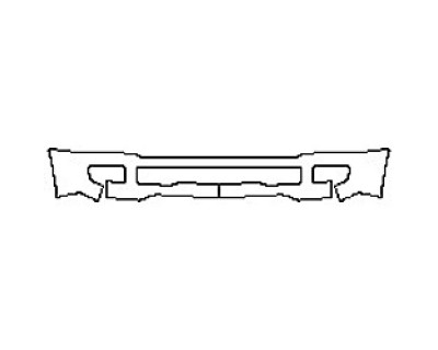 PAINT PROTECTION KIT - 2017 FORD F-350 SUPER DUTY KING RANCH BUMPER - PRECUT PPF CLEAR BRA WRAP