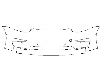 PAINT PROTECTION KIT - 2020 TESLA MODEL 3 BUMPER WITH SENSORS - PRECUT PPF CLEAR BRA WRAP