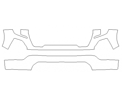 PAINT PROTECTION KIT - 2020 GMC SIERRA 1500 DENALI BUMPER - PRECUT PPF CLEAR BRA WRAP
