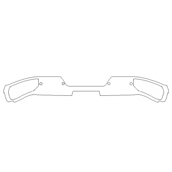 PAINT PROTECTION KIT - 2020 GMC SIERRA 2500 DENALI FULL REAR BUMPER - INVISIBLEMASK - 3M PAINT PROTECTION