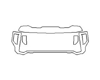 PAINT PROTECTION KIT - 2020 GMC SIERRA 2500 DENALI GRILLE - INVISIBLEMASK - 3M PAINT PROTECTION