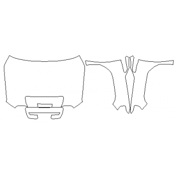 PAINT PROTECTION KIT - 2020 GMC SIERRA 3500 SLE FULL HOOD FENDERS MIRRORS - INVISIBLEMASK - 3M PAINT PROTECTION