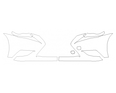 PAINT PROTECTION KIT - 2015 LEXUS IS 250 BASE BUMPER - PRECUT PPF CLEAR BRA WRAP