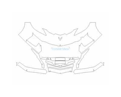PAINT PROTECTION KIT - 2025 CHEVROLET CORVETTE Z06 COUPE BUMPER - PRECUT PPF CLEAR BRA WRAP