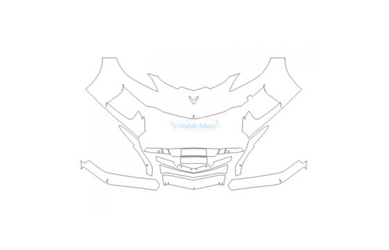 Precut PPF Kit – Clear Bra Paint Protection Film PAINT PROTECTION KIT - 2027 CHEVROLET CORVETTE Z06 COUPE BUMPER - PRECUT PPF CLEAR BRA WRAP