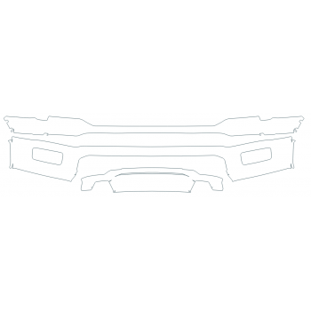 PAINT PROTECTION KIT - 2024 FORD F-150 TREMOR BUMPER - PRECUT PPF CLEAR BRA WRAP