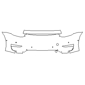 PAINT PROTECTION KIT - 2020 TESLA MODEL Y BUMPER WITH SENSORS - PRECUT PPF CLEAR BRA WRAP