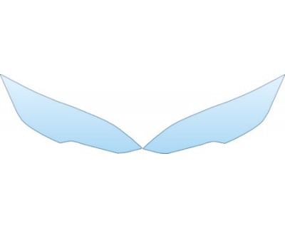 PAINT PROTECTION KIT - 2013 TESLA MODEL S S  HEADLIGHTS KIT - PRECUT PPF CLEAR BRA WRAP