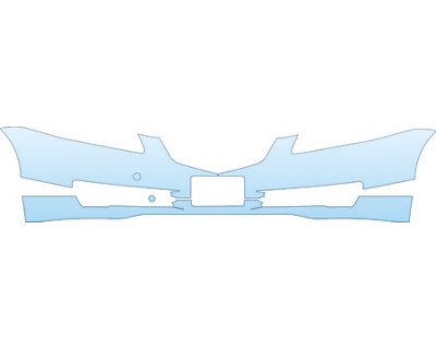 PAINT PROTECTION KIT - 2007 ACURA TL BASE BUMPER WITH PLATE CUT OUT KIT - PRECUT PPF CLEAR BRA WRAP