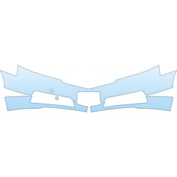 PAINT PROTECTION KIT - 2010 ACURA TL BASE  BUMPER WITH PLATE CUT OUT KIT - PRECUT PPF CLEAR BRA WRAP