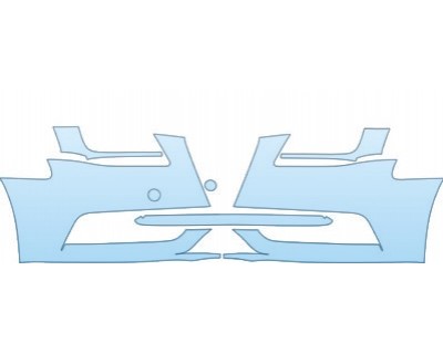 PAINT PROTECTION KIT - 2012 AUDI A4 SEDAN BASE BUMPER KIT - PRECUT PPF CLEAR BRA WRAP