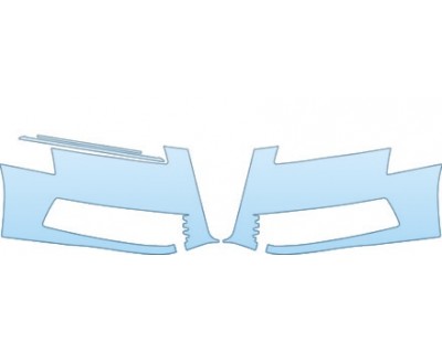 PAINT PROTECTION KIT - 2011 AUDI A6 SEDAN 3 BUMPER(WITHOUT HOLES) KIT - PRECUT PPF CLEAR BRA WRAP