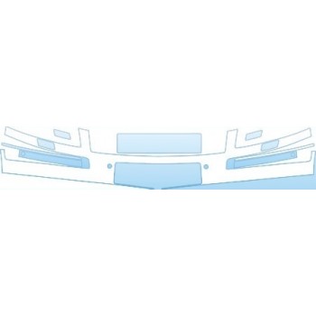 PAINT PROTECTION KIT - 2005 AUDI A8 L TOP PART OF BUMPER KIT - PRECUT PPF CLEAR BRA WRAP