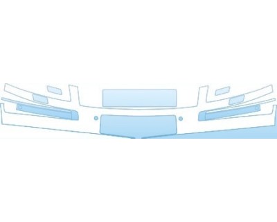 PAINT PROTECTION KIT - 2005 AUDI A8 L TOP PART OF BUMPER KIT - PRECUT PPF CLEAR BRA WRAP