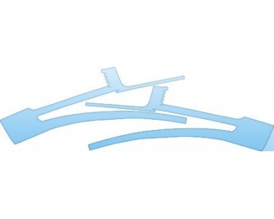 PAINT PROTECTION KIT - 2005 AUDI A8 L LOWER PART OF BUMPER KIT - PRECUT PPF CLEAR BRA WRAP
