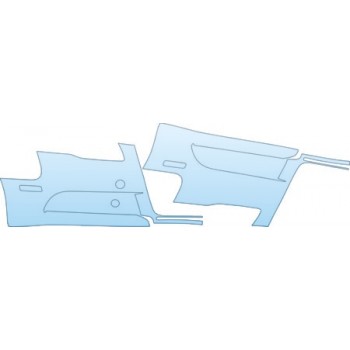 PAINT PROTECTION KIT - 2008 AUDI A4 SEDAN S-LINE BUMPER KIT - PRECUT PPF CLEAR BRA WRAP