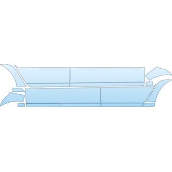 PAINT PROTECTION KIT - 2007 AUDI A3 S-LINE LOWER PART OF DOORS KIT - PRECUT PPF CLEAR BRA WRAP