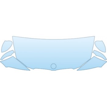 2009 BMW 328 COUPE XI Hood Fender Mirror Kit - PRECUT PPF CLEAR BRA WRAP