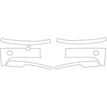 2005 BMW 3 SERIES SEDAN BASE Bumper With Plate Cut Out Kit