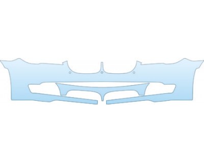 PAINT PROTECTION KIT - 2009 BMW 740 I SEDAN BASE BUMPER(WITH SENSORS) KIT - PRECUT PPF CLEAR BRA WRAP