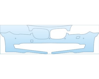 PAINT PROTECTION KIT - 2009 BMW 740 I SEDAN BASE BUMPER(30 INCH SENORS WASHERS) KIT - PRECUT PPF CLEAR BRA WRAP