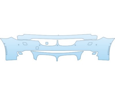 PAINT PROTECTION KIT - 2009 BMW 740 I SEDAN BASE BUMPER(SENSORS AND WASHERS) KIT - PRECUT PPF CLEAR BRA WRAP