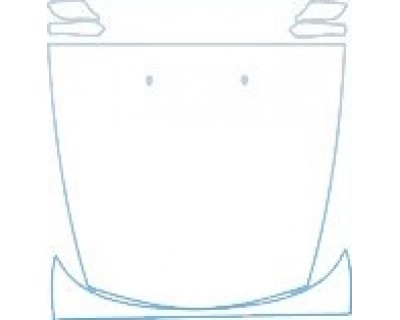 PAINT PROTECTION KIT - 2005 BMW Z4 BASE FULL HOOD MIRRORS (CUT TO 52INCH) KIT - PRECUT PPF CLEAR BRA WRAP