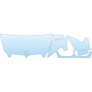2008 BMW X5 XDRIVE48I  Hood Fender Mirror Kit - PRECUT PPF CLEAR BRA WRAP