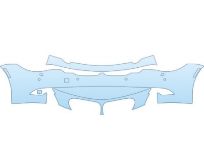 PAINT PROTECTION KIT - 2010 BMW 650 I COUPE BUMPER WITH SENSORS AND WASHERS KIT - PRECUT PPF CLEAR BRA WRAP