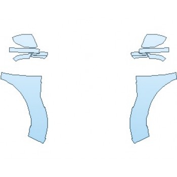 PAINT PROTECTION KIT - 2019 LAND ROVER RANGE ROVER EVOQUE SE 4 DOOR FULL FENDER - PRECUT PPF CLEAR BRA WRAP