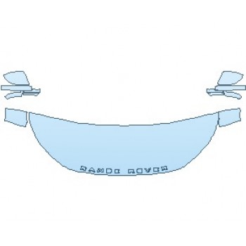 PAINT PROTECTION KIT - 2019 LAND ROVER RANGE ROVER EVOQUE SE 4 DOOR HOOD NO WRAPPED EDGES - PRECUT PPF CLEAR BRA WRAP