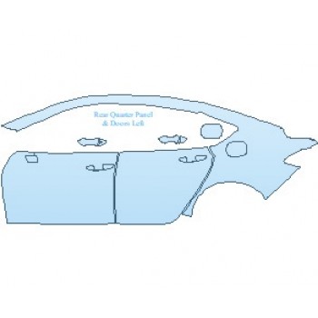 2022 ACURA TLX BASE REAR QUARTER PANELS & DOORS LEFT SIDE