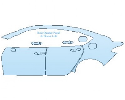 2022 ACURA TLX BASE REAR QUARTER PANELS & DOORS LEFT SIDE