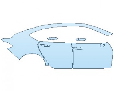 2022 ACURA TLX BASE REAR QUARTER PANELS & DOORS RIGHT SIDE