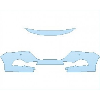PAINT PROTECTION KIT - 2023 HONDA ACCORD HYBRID EX-L BUMPER WITH SENSORS - PRECUT PPF CLEAR BRA WRAP