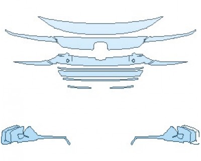 2022 HONDA ACCORD HYBRID BASE GRILLE AND TRIM WITH SENSORS