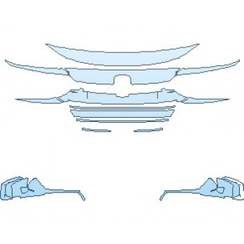 2022 HONDA ACCORD HYBRID EX GRILLE AND TRIM