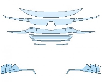 2022 HONDA ACCORD HYBRID EX GRILLE AND TRIM