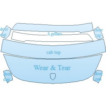 PAINT PROTECTION KIT - 2022 PORSCHE PANAMERA 4S STANDARD WHEELBASE COMMON WEAR AREA KIT - PRECUT PPF CLEAR BRA WRAP