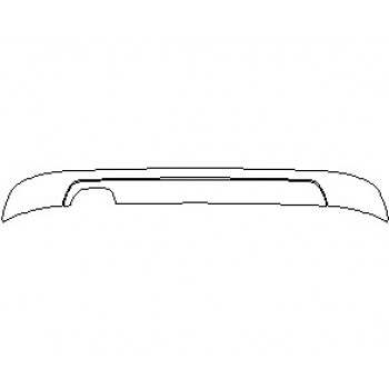 2020 BMW 4 SERIES LUXURY COUPE LOWER REAR BUMPER 428I, 430I