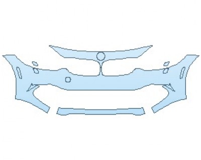 2020 BMW 4 SERIES LUXURY COUPE BUMPER WITH WASHERS