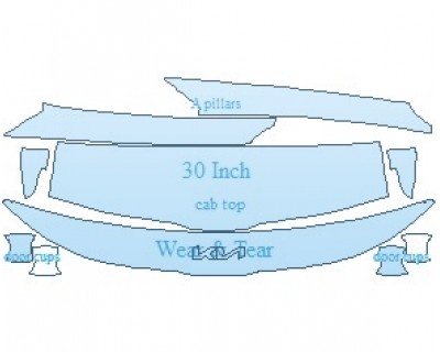 PAINT PROTECTION KIT - 2023 KIA SELTOS EX COMMON WEAR AREA KIT - PRECUT PPF CLEAR BRA WRAP