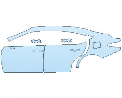 PAINT PROTECTION KIT - 2025 LEXUS ES 350 REAR QUARTER & DOORS LEFT - PRECUT PPF CLEAR BRA WRAP